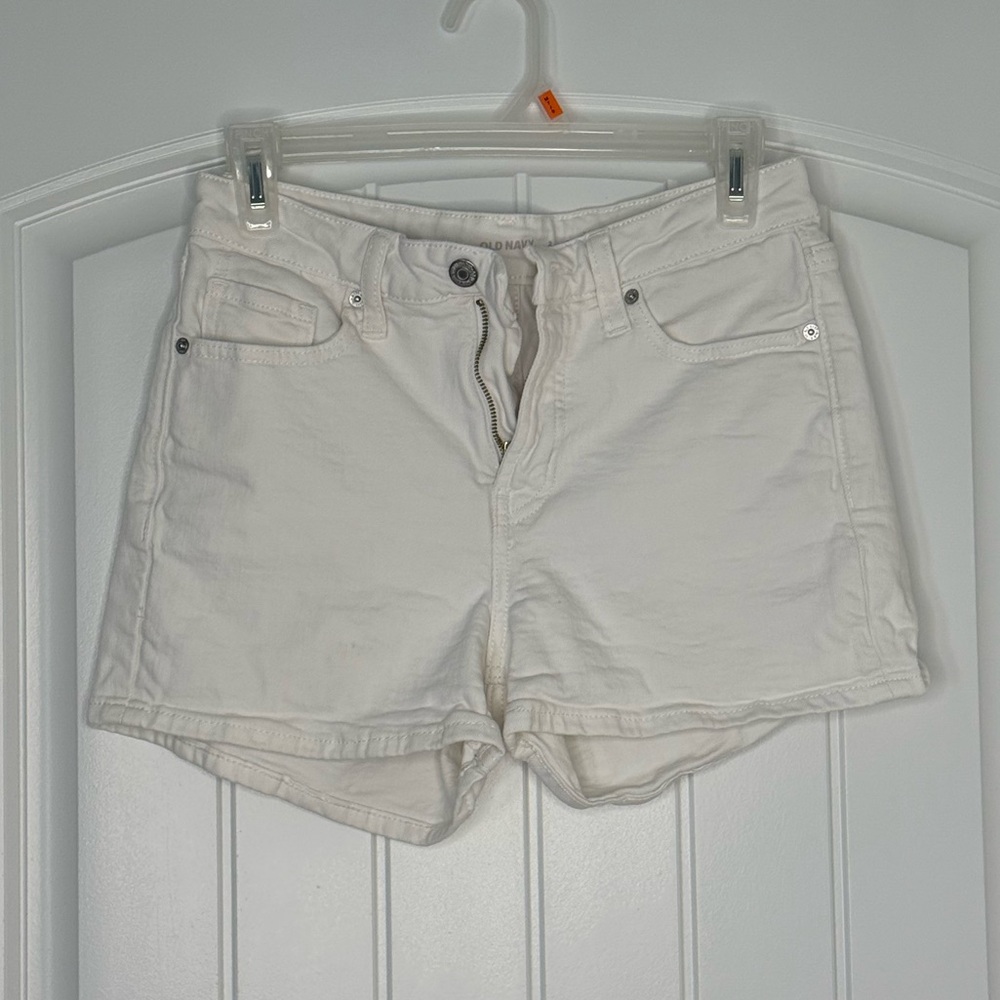 White Denim Shorts